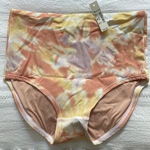 Madewell high waisted tie dye bathing suit bottoms